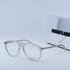 Saint Laurent SL667OPT 003 Aviator Eyeglasses 56mm - Transparent Beige